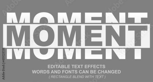 Magazine editable text effects eps