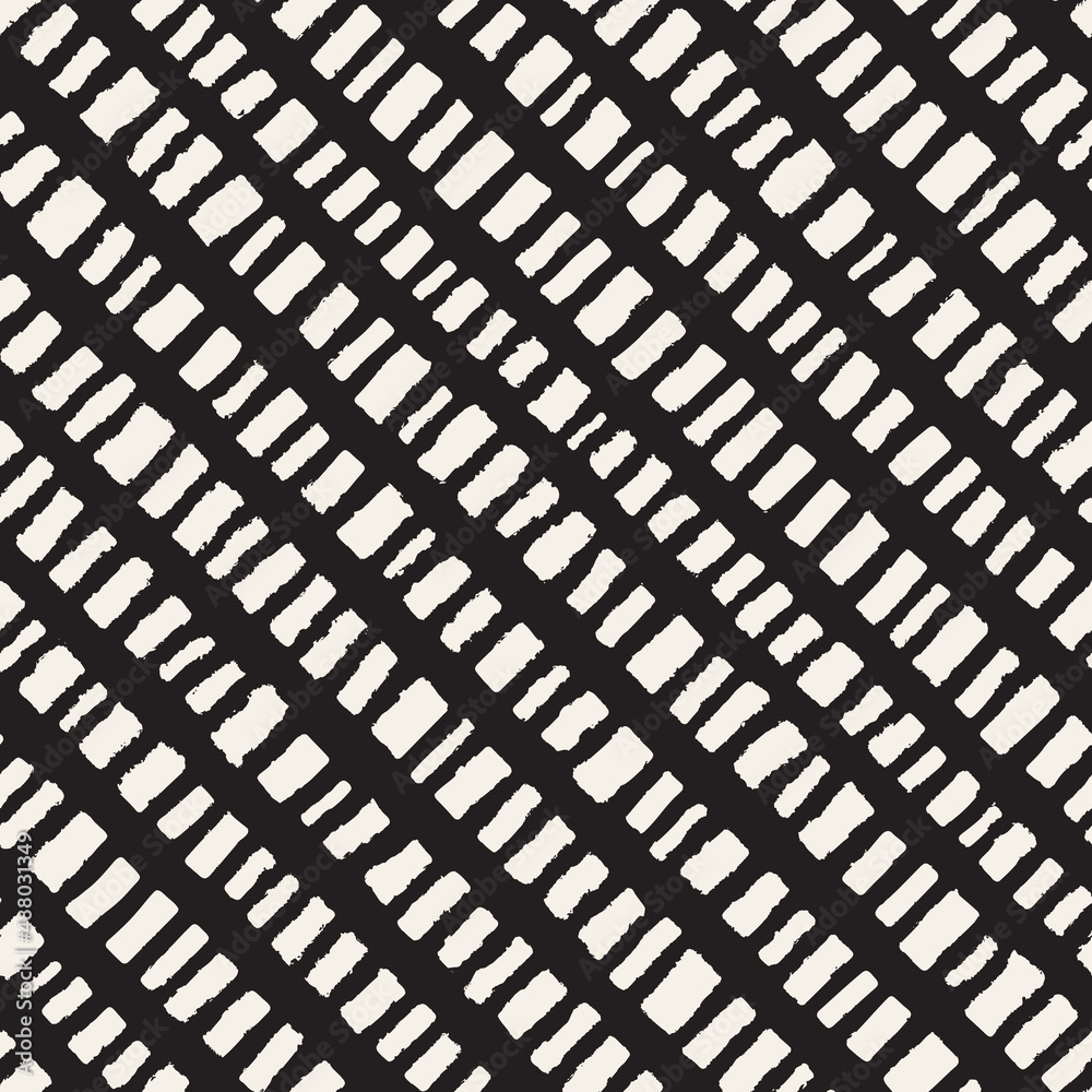 Vector seamless hand-painted pattern. Abstract decorative background with brush strokes. Monochrome hand-drawn texture. Vector seamless hand-painted pattern. Abstract decorative background with brush strokes. Monochrome hand-drawn texture.