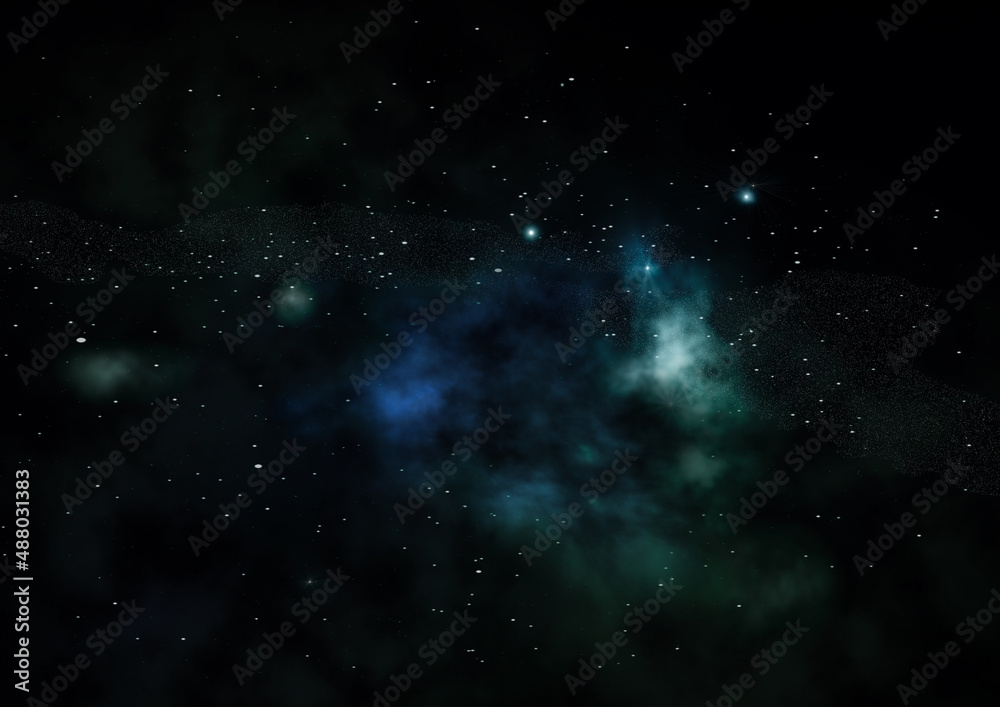 Fototapeta premium Small part of an infinite star field