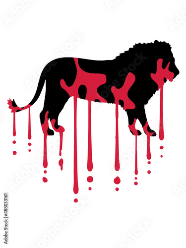 Blut Tropfen Löwe 