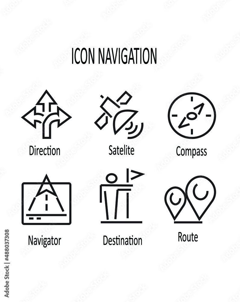 travel and icons Directional map navigation icon symbol illustration eps travel and icons Directional map navigation icon symbol illustration eps