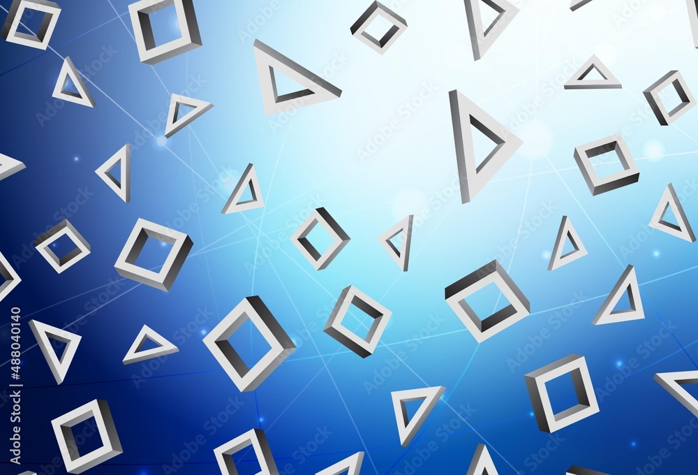 Dark BLUE vector backdrop with rhombus. Dark BLUE vector backdrop with rhombus.