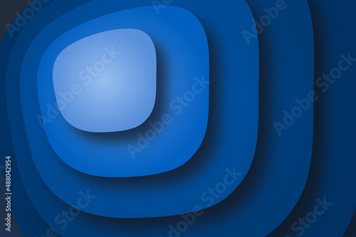 Obraz na płótnie Abstract blue background with many irregular shapes w salonie