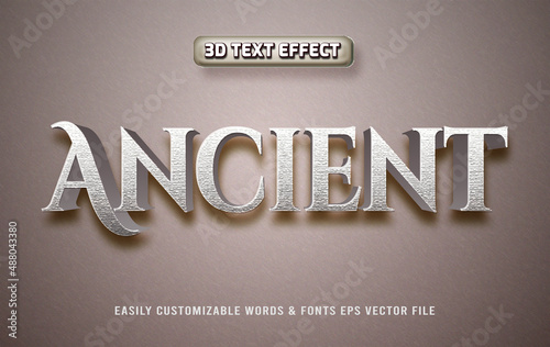 Ancient 3d editable text effect