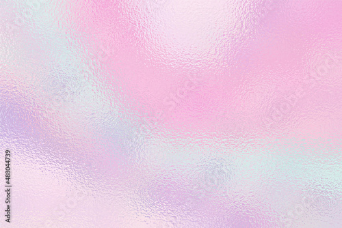 Pastel color background. Rainbow marble gradient. Iridescent texture with effect foil. Dreamy background. Pearlescent backdrop design for prints. Light soft metal surface. Holo ombre pattern. Vector