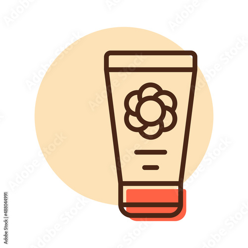 Baby cream moisturizer vector icon