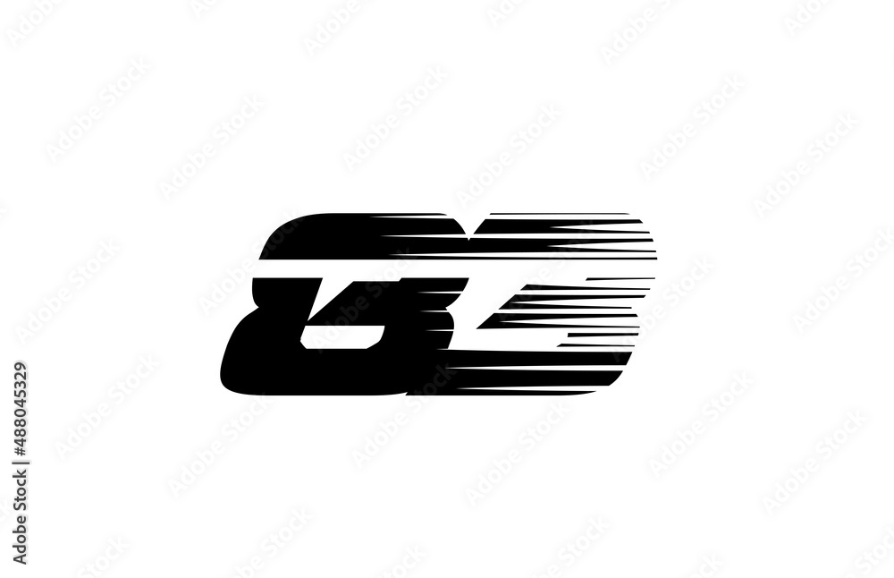 black and white simple 83 number logo icon design. Creative template for company and business black and white simple 83 number logo icon design. Creative template for company and business