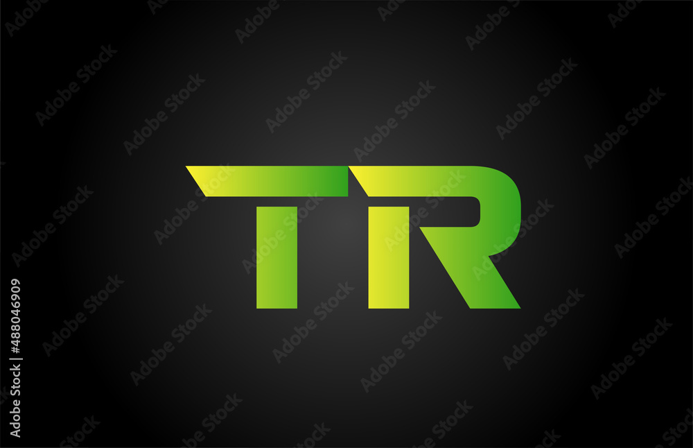green TR alphabet letter icon logo design. Creative letter combination for company or business green TR alphabet letter icon logo design. Creative letter combination for company or business