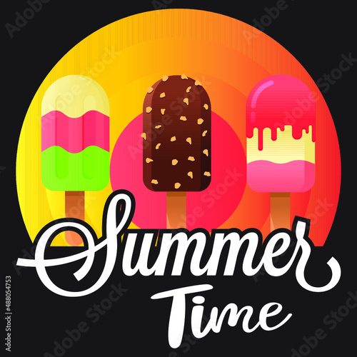 Summer Time California Tshirt design template vector file. California beach tshirt design