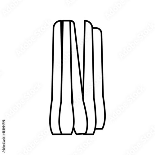 lemongrass herb aromatherapy line icon vector isolated illustration