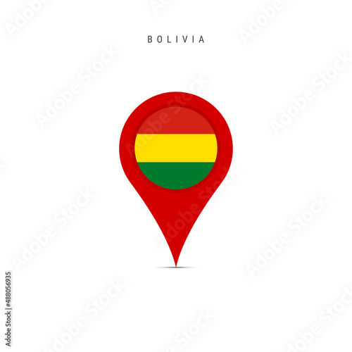 Teardrop map marker with flag of Bolivia. Bolivian flag inserted in the location map pin. Flat vector illustration isolated on white background. Free Download Teardrop map marker with flag of Bolivia. Bolivian flag inserted in the location map pin. Flat vector illustration isolated on white background. - GFXLoad