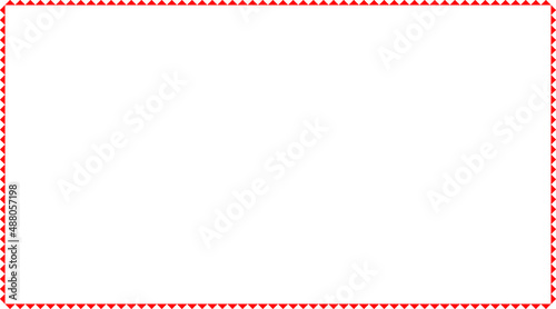 Triangles Border with transparent background