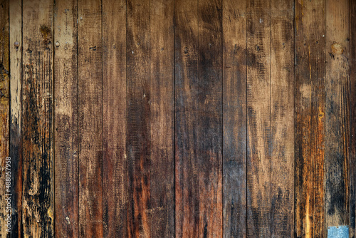 Quadro su tela Old rustic wood background