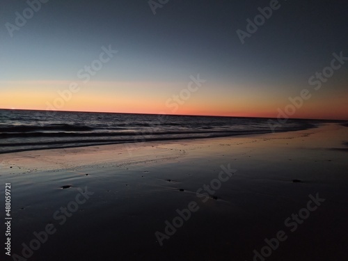 sunset on the beach