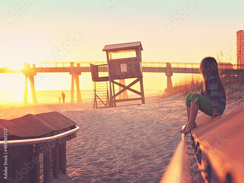 Girl at the beach