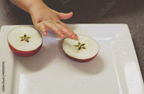 Child with Apple Slices