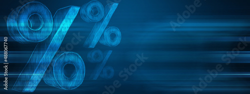 percent sign percentage icon interest rate photo