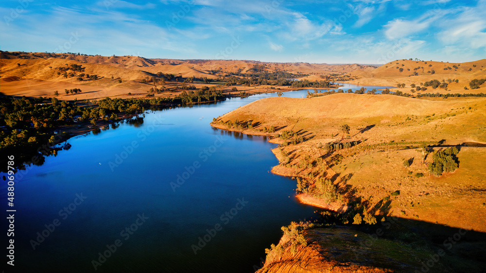 Hills and Trees Around Lake Eildon at Bonnie Doon in Victoria