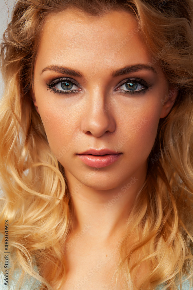 young pretty stylish blond girl posing emotional isolated on white background happy smiling cool smile, lifestyle people concept young pretty stylish blond girl posing emotional isolated on white background happy smiling cool smile, lifestyle people concept
