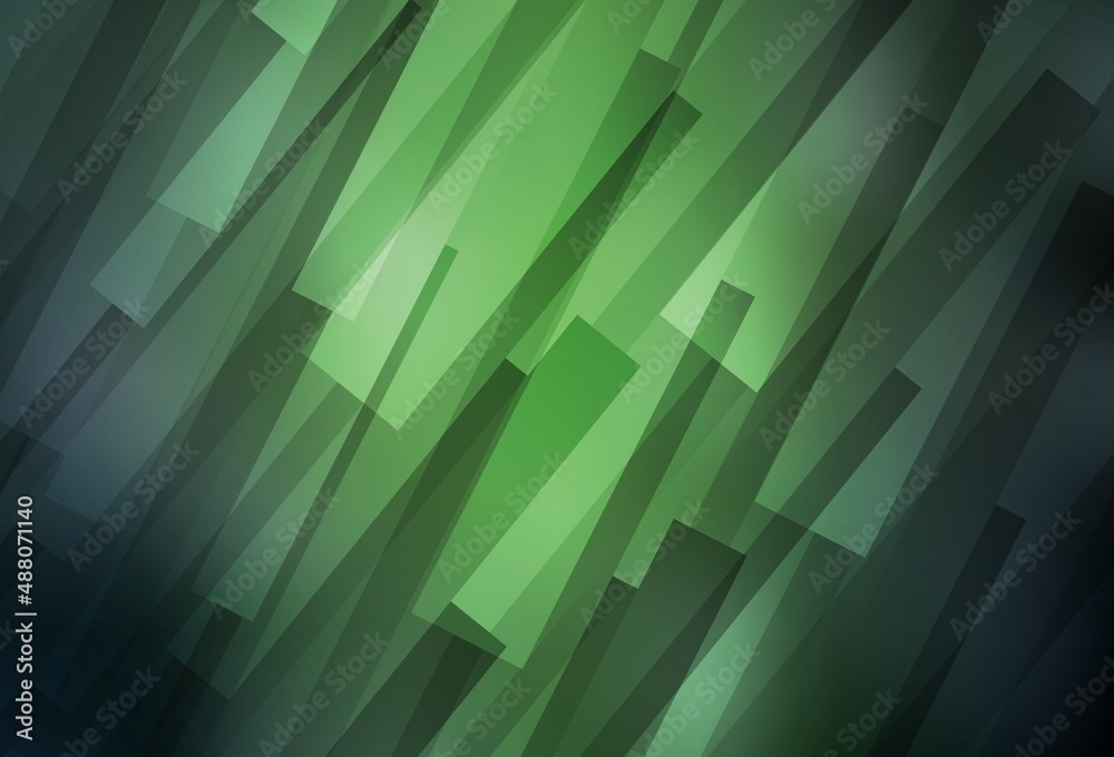 Dark Green vector backdrop with rhombus. Dark Green vector backdrop with rhombus.