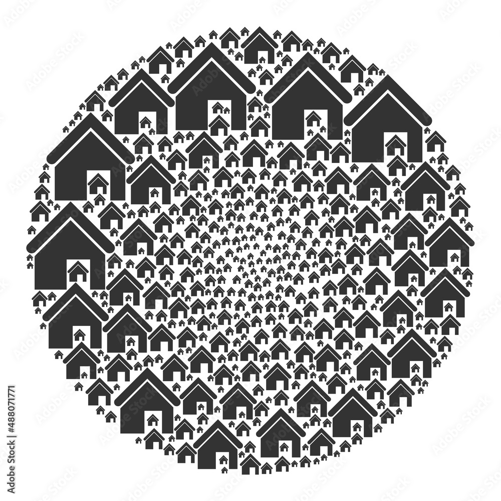 Home signs are organized into spheric collection. Home icon bubble composition. Abstraction round bubble mosaic is organized from home symbols. Home signs are organized into spheric collection. Home icon bubble composition. Abstraction round bubble mosaic is organized from home symbols.