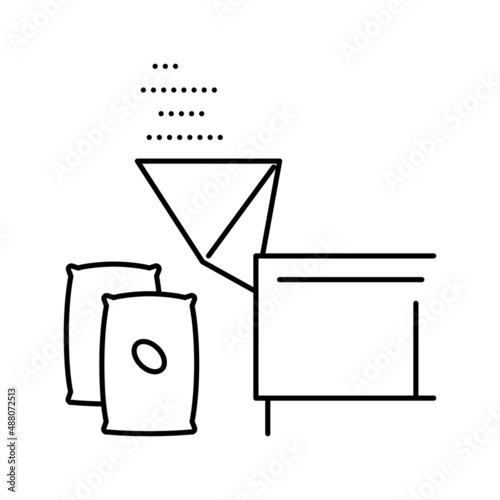 cocoa falling asleep line icon vector illustration