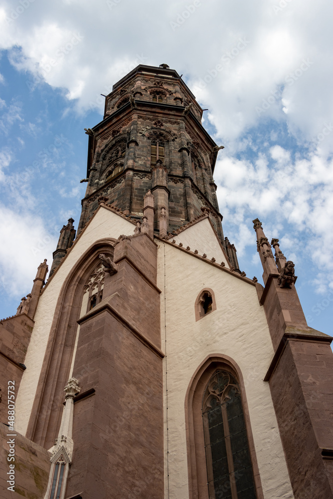 The Evangelical Lutheran parish church of St. Jacobi in the old town of Göttingen in Lower Saxony is a three-nave Gothic hall church built between 1361 and 1433. The Evangelical Lutheran parish church of St. Jacobi in the old town of Göttingen in Lower Saxony is a three-nave Gothic hall church built between 1361 and 1433.