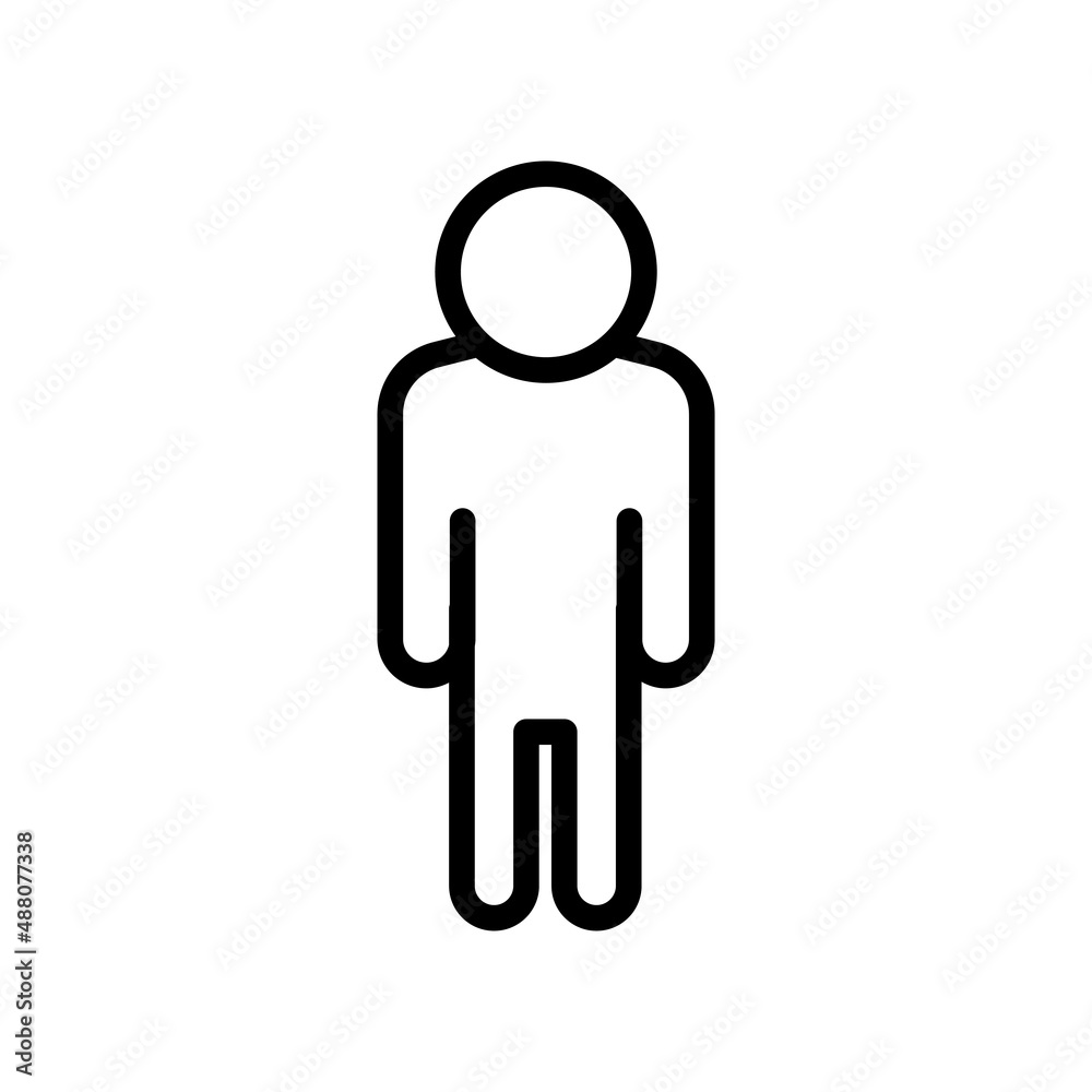 People men icon. line icon style. simple design editable. Design template vector People men icon. line icon style. simple design editable. Design template vector