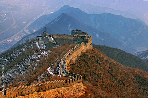 Grande Muralha da China em Pequim. China.