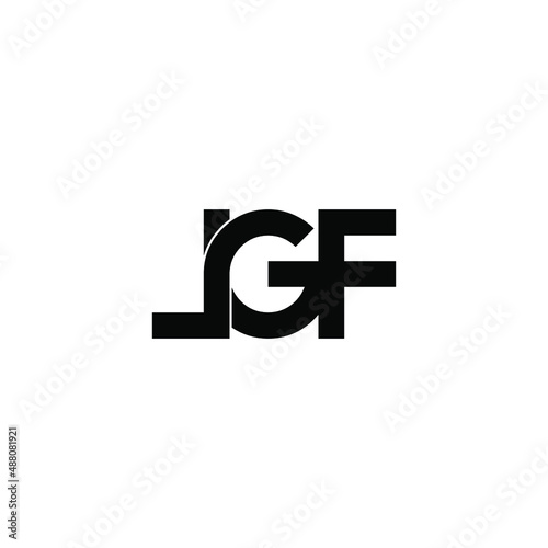 lgf letter original monogram logo design