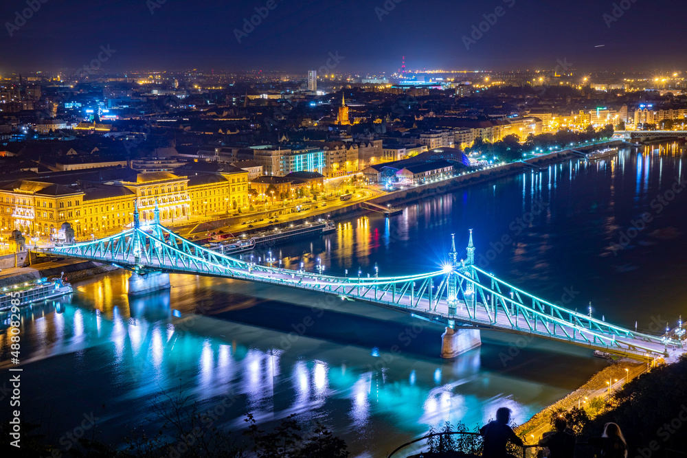 ハンガリー・ブダペストの夜景