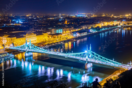ハンガリー・ブダペストの夜景