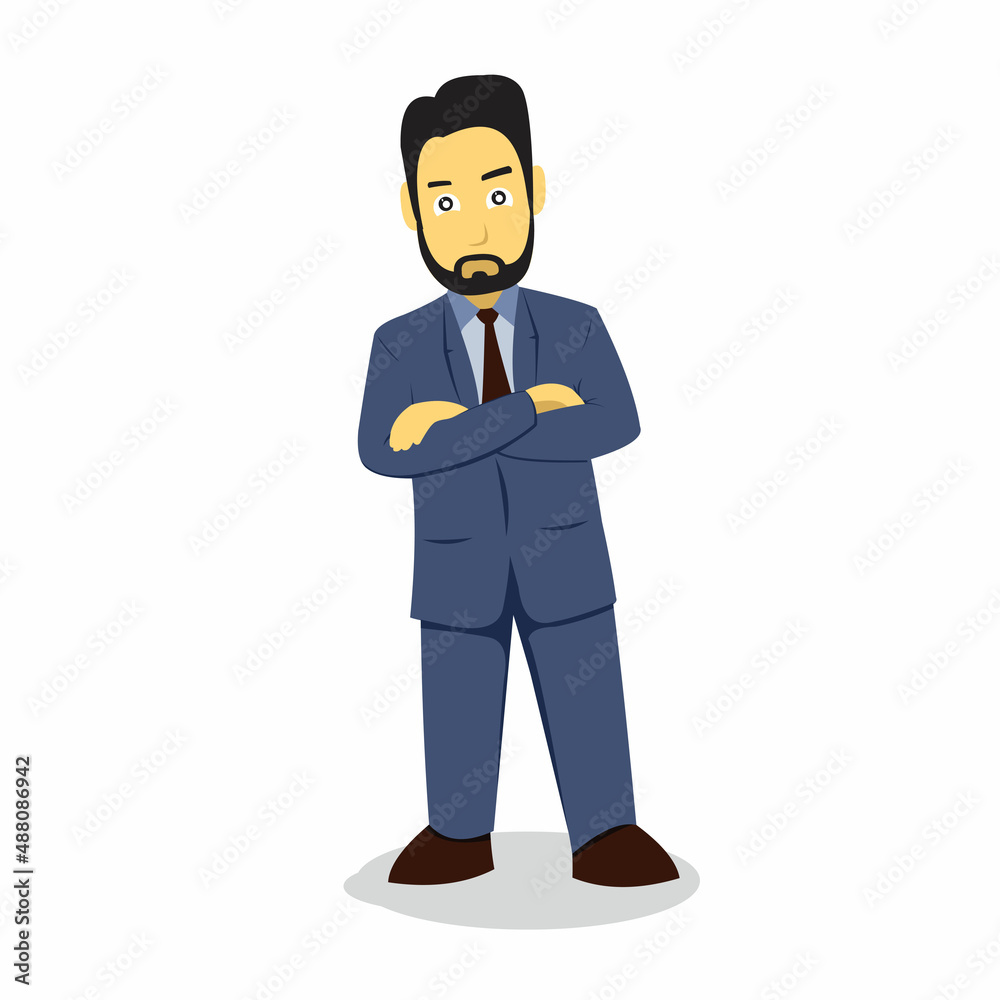 this man is a big boss in a company, a firm character this man is a big boss in a company, a firm character