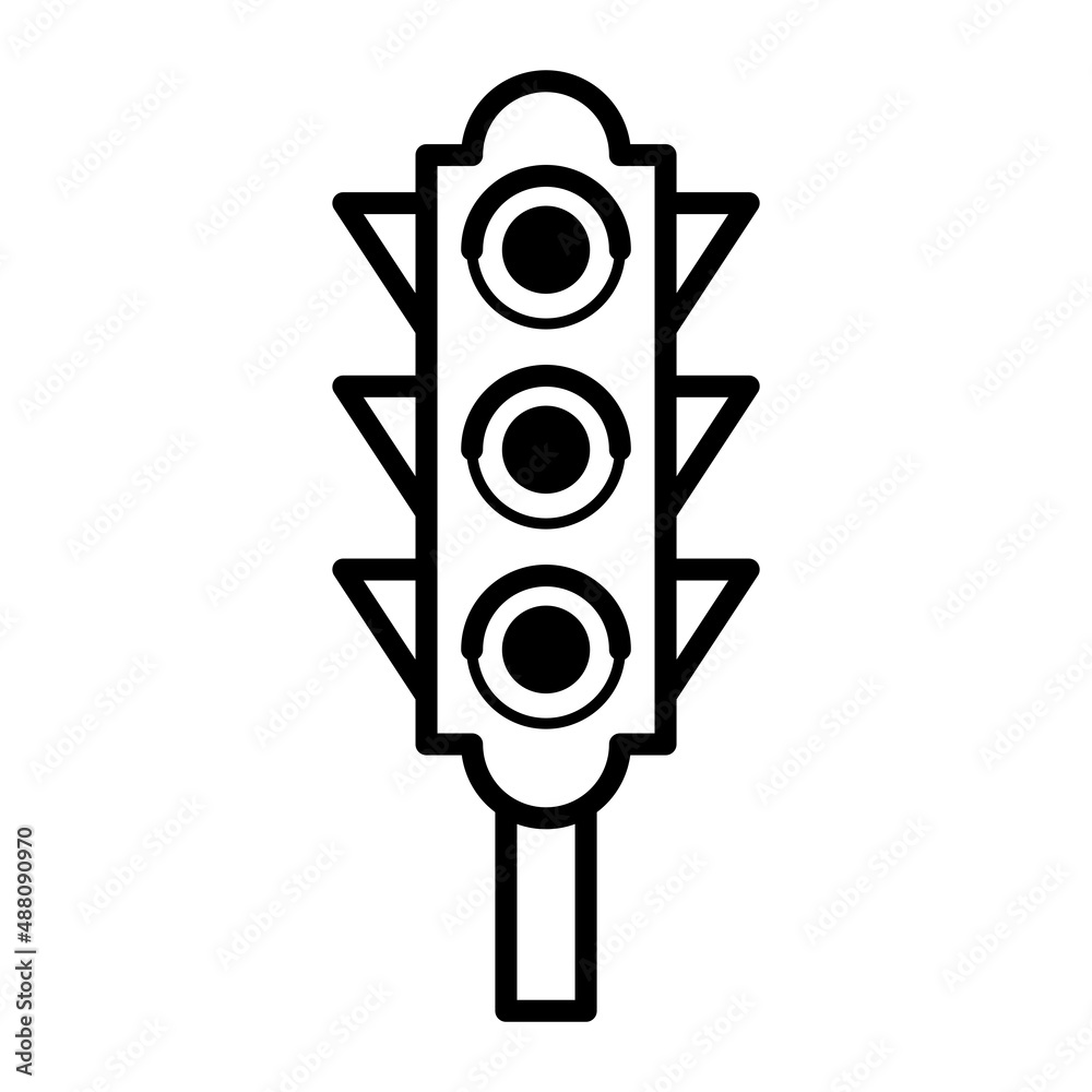 Traffic light Sign Icon. Trendy Vector Illustration Design Traffic light Sign Icon. Trendy Vector Illustration Design