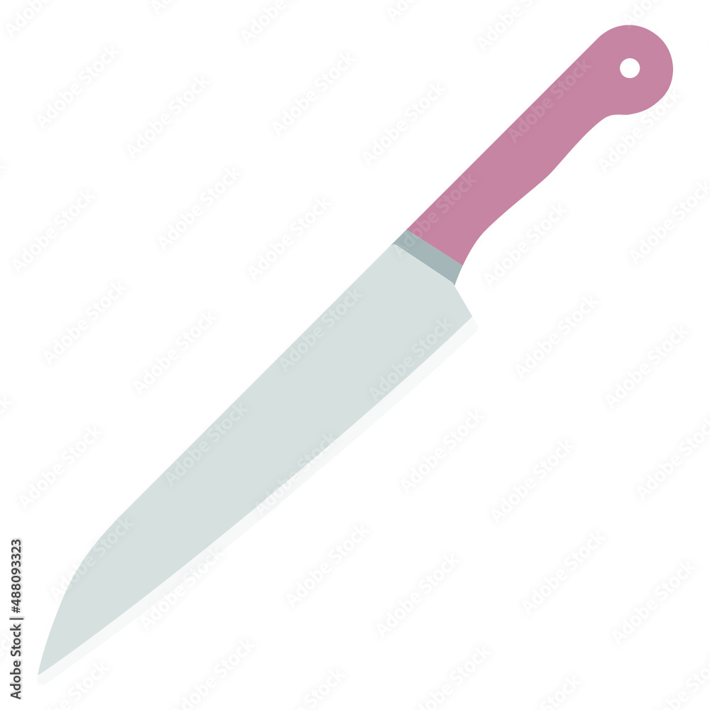 Illustration of Kitchen Knife design icon Illustration of Kitchen Knife design icon