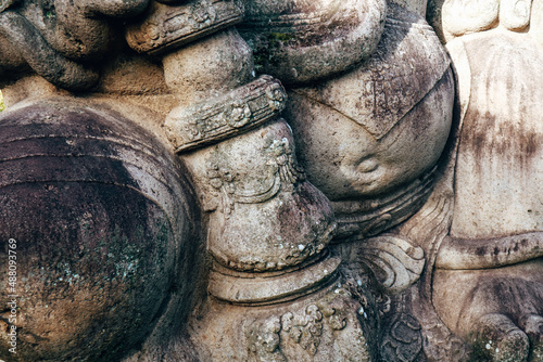 Ancient historical statue of Singosari Kingdom in Singosari, East Java, Indonesia