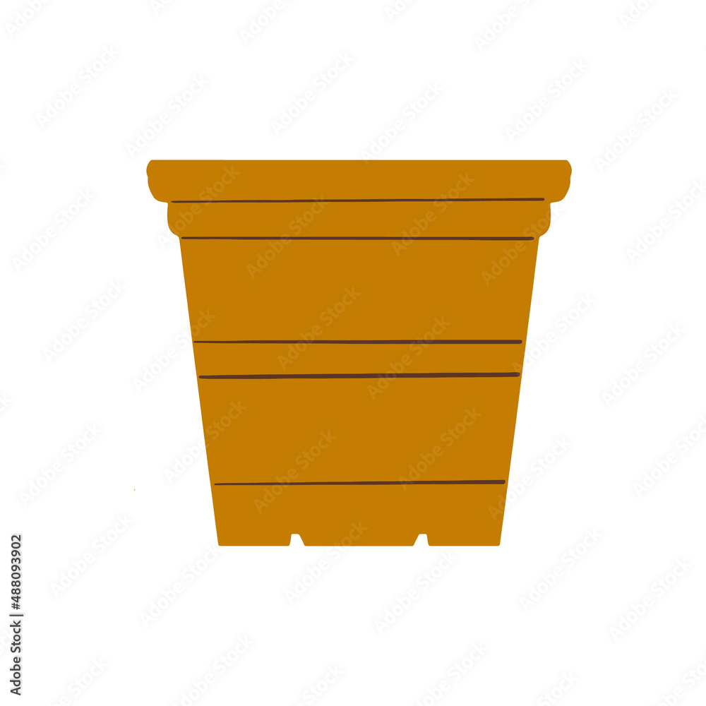 Ceramic pot garden illustration Ceramic pot garden illustration
