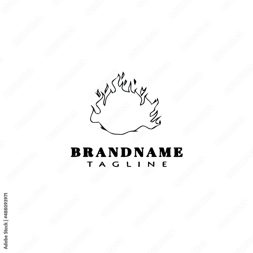 fire logo design template icon vector illustration