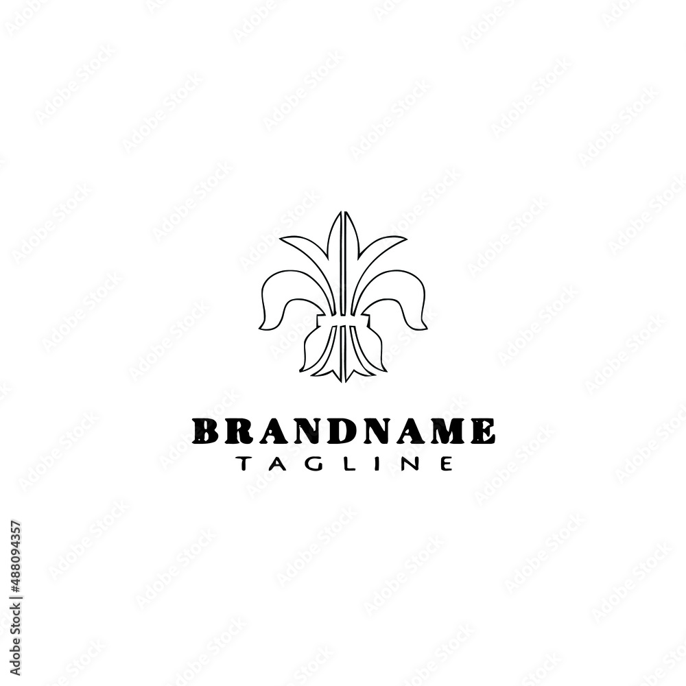 fleur de lys symbol element logo cartoon icon design template black isolated vector illustration fleur de lys symbol element logo cartoon icon design template black isolated vector illustration