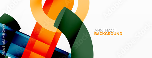 Color geometric stripes, lines abstract background. Minimal geometric template for wallpaper, banner, presentation