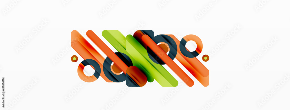 Lines geometric background. Stripes and rings composition business template for wallpaper, banner, background or landing Lines geometric background. Stripes and rings composition business template for wallpaper, banner, background or landing