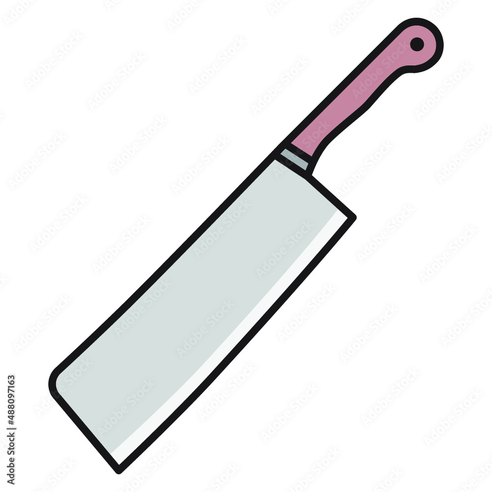 Illustration of Kitchen Knife design icon Illustration of Kitchen Knife design icon