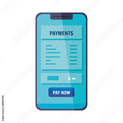 smartphone screen with mobile payment