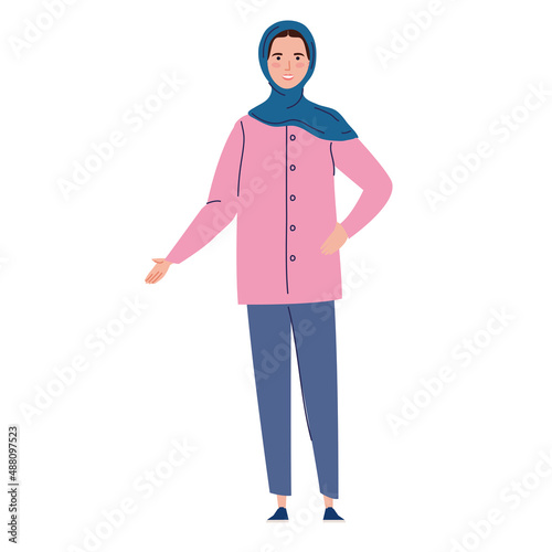 woman with burqa