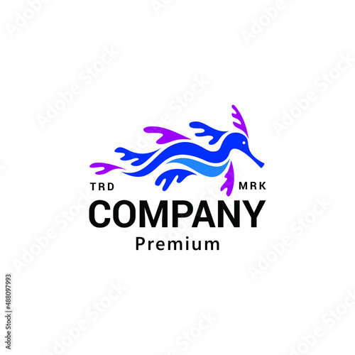 Seadragon Logo Vector Icon Illustration