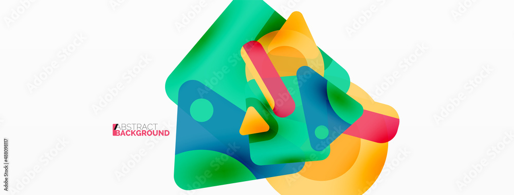 Primitive geometric shapes - line, triangle, square and circle composition. Vector geometric minimal abstract background for wallpaper, banner, background, landing page Primitive geometric shapes - line, triangle, square and circle composition. Vector geometric minimal abstract background for wallpaper, banner, background, landing page