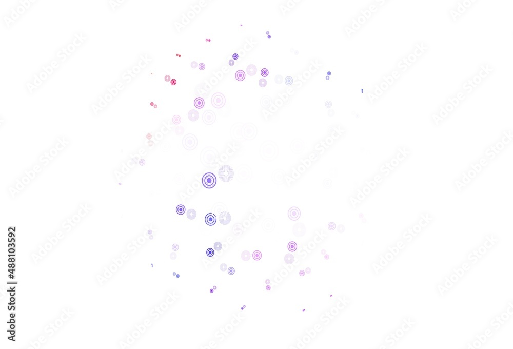 Light Blue, Red vector template with circles.