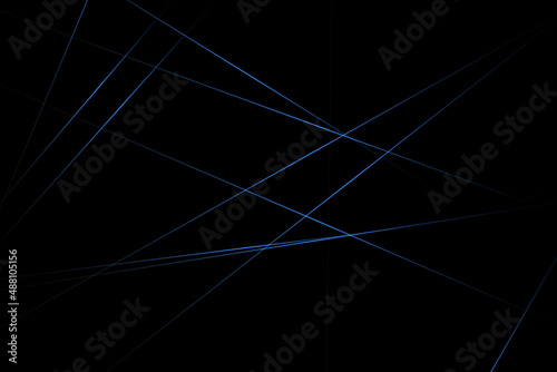 Abstract black with blue lines, triangles background modern design. Vector illustration EPS 10.