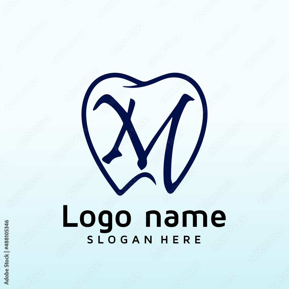 Top DENTAL office looking to freshen logo letter M Top DENTAL office looking to freshen logo letter M