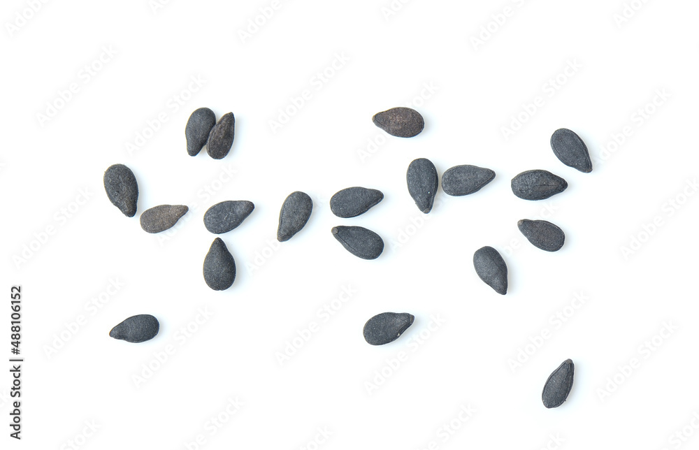 black sesame on white black sesame on white